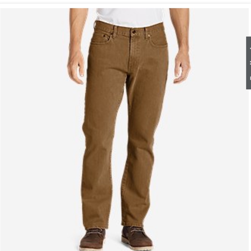 Eddie Bauer Tan Premium Denim Bootcut Jean Size 44